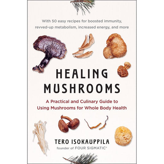 Book cover of 'Healing Mushrooms: A Practical and Culinary Guide to Using Mushrooms for Whole Body Health' – An informative guide combining the medicinal benefits and culinary uses of mushrooms for holistic health.
