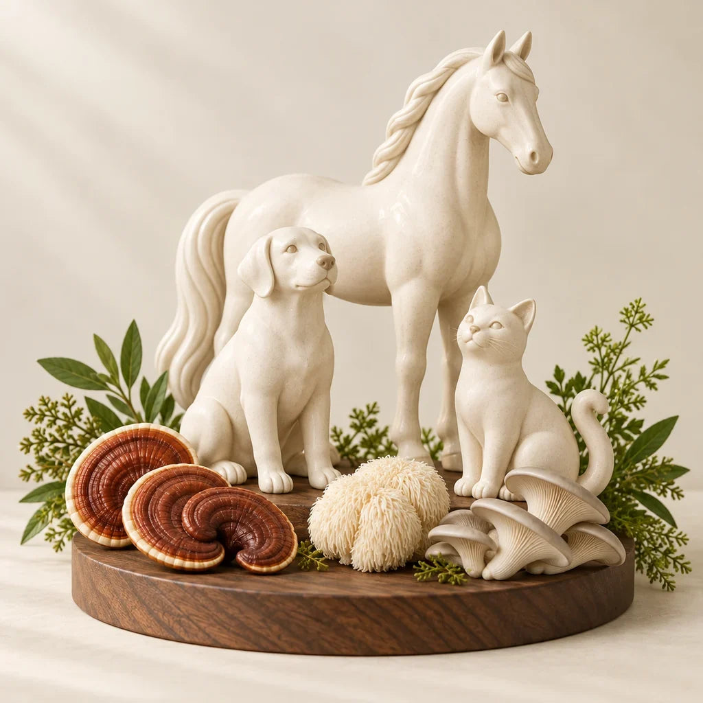Vitalpilz-Bundles für Pferde, Hunde & Katzen