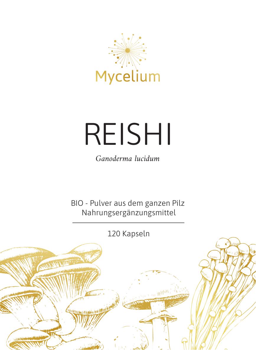 BIO Reishi (Ganoderma lucidum) - 120 Pulverkapseln