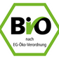 Offizielles Siegel für BIO Qualität nach EG-Öko-Verordnung, ein Gütesiegel, das die Einhaltung ökologischer Standards in der Produktion von Vitalpilzen kennzeichnet.