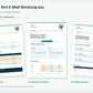 Beispielbild der Vitalpilz-E-Mail-Beratung: drei fiktive PDF-Seiten mit Lorem Ipsum. Umfang und Grafiken hängen von den eingereichten Befunden ab.